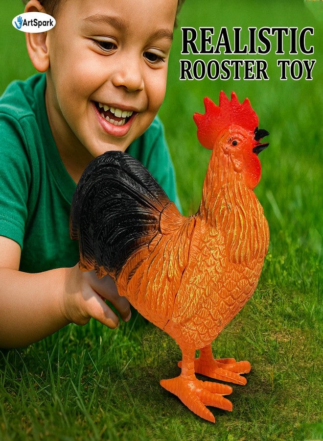 ArtSpark Realistic Rooster Figurine Toy - Amazing Look My Farm Animal Figure Playset Toy for Kid 3+Years Old, Birthday Gift for Kids, Boys, Girls (Rooster) - Image 5